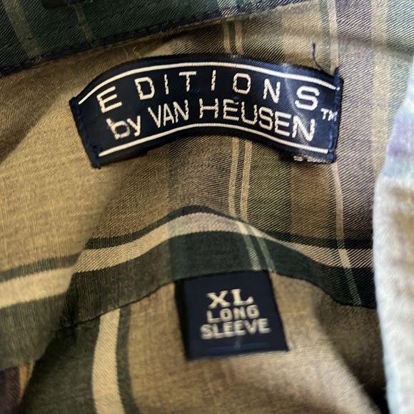 Long sleeve plaid, Van Husen shirt size extra large - Picture 4 of 4